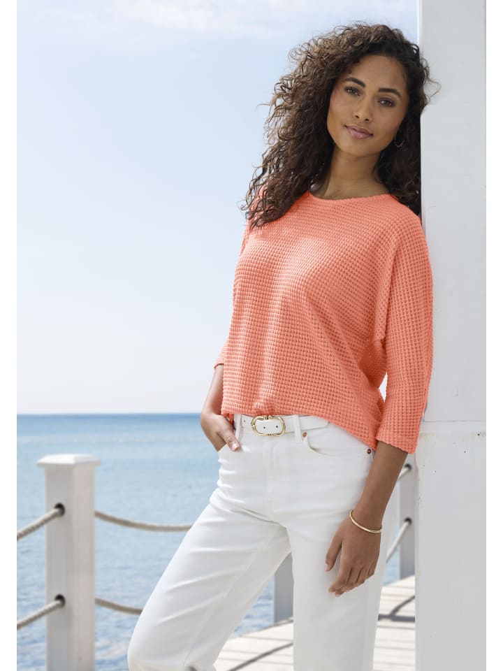 Рубашка с рукавами 3/4 абрикосового цвета Vivance
Рубашка с рукавами 3/4 абрикосового цвета Vivance