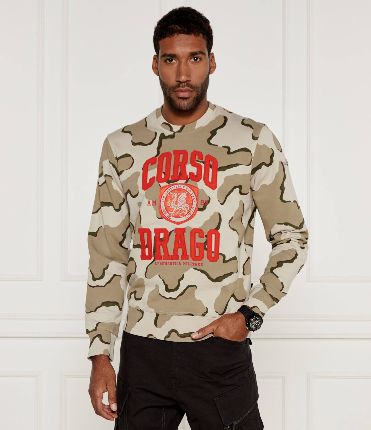 Толстовка Aeronautica Militare GIROCOLLO Comfort fit, цвет cachi 
Толстовка Aeronautica Militare GIROCOLLO Comfort fit, цвет cachi