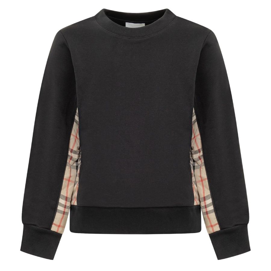 Барберри Кидс Винтаж-Чек Панель Свитшот Burberry, черный 
Барберри Кидс Винтаж-Чек Панель Свитшот Burberry, черный