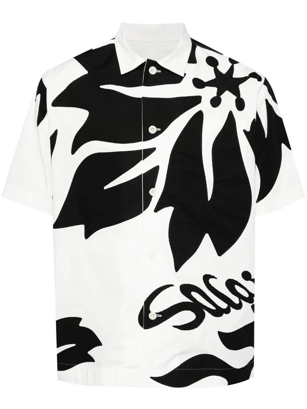 Рубашка с цветочным принтом SACAI, белый
Рубашка с цветочным принтом SACAI, белый