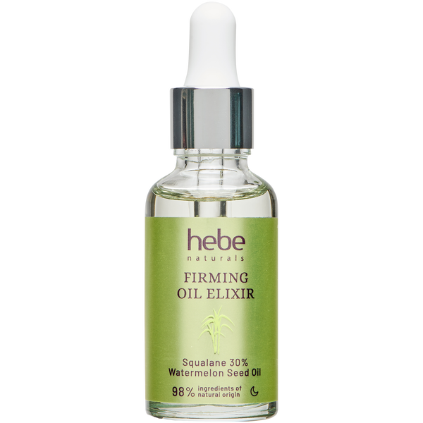 Укрепляющий масляный эликсир со скваланом для лица, 30 мл Hebe Naturals Firming oil elixir
Укрепляющий масляный эликсир со скваланом для лица, 30 мл Hebe Naturals Firming oil elixir