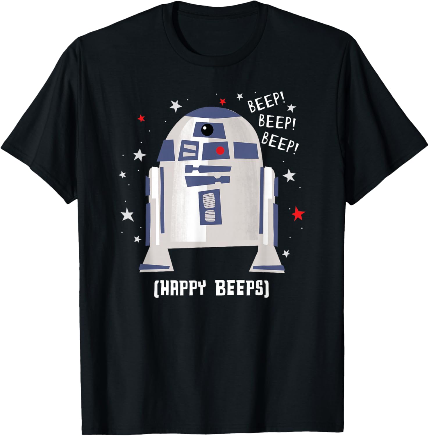 Футболка Star Wars R2-D2 Happy Beep, черная
Футболка Star Wars R2-D2 Happy Beep, черная