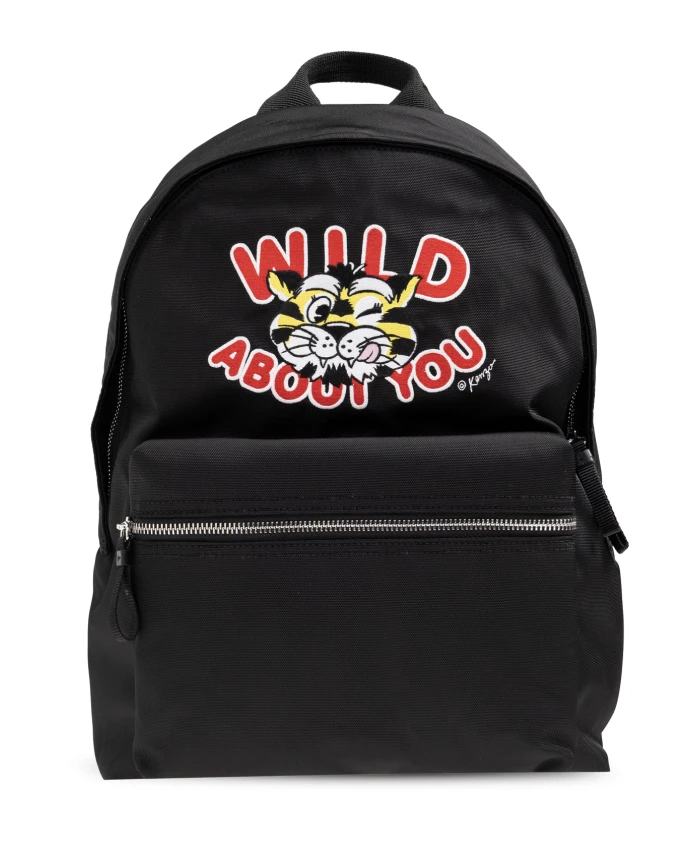 Рюкзак с вышивкой Kenzo, черный
Рюкзак с вышивкой Kenzo, черный