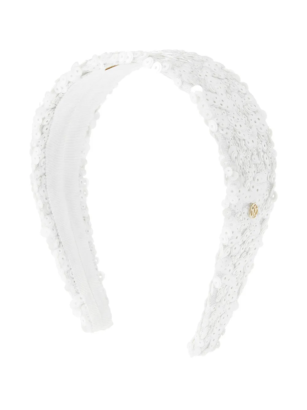 Ободок Elizabeth, украшенный пайетками Maison Michel, белый
Ободок Elizabeth, украшенный пайетками Maison Michel, белый