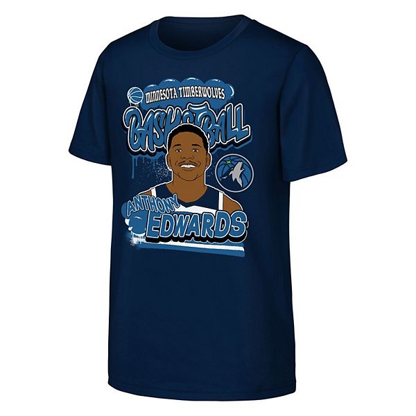 Футболка Minnesota Timberwolves с Энтони Эдвардсом в стиле баскетболиста, цвет navy Outerstuff
Футболка Minnesota Timberwolves с Энтони Эдвардсом в стиле баскетболиста, цвет navy Outerstuff