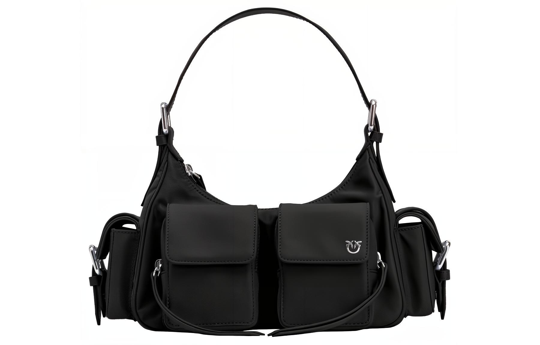 PINKO Полиуретановая женская сумка большая черная
PINKO Полиуретановая женская сумка большая черная