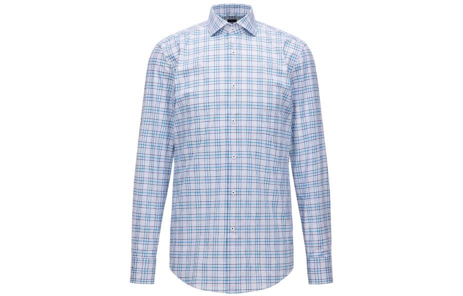 HUGO BOSS Мужская синяя рубашка
HUGO BOSS Мужская синяя рубашка