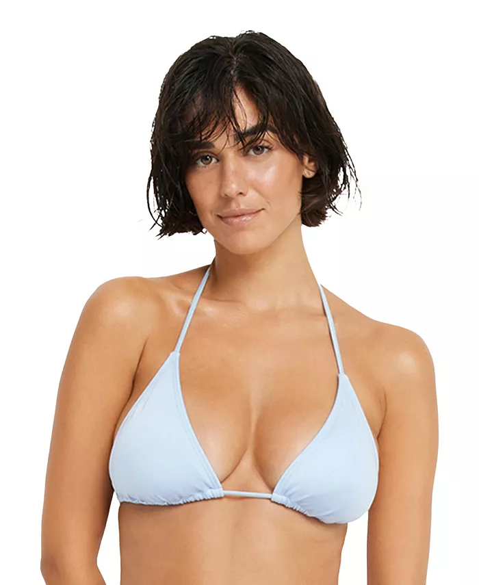 Размеры женского купальника-бикини с треугольными чашечками и мерцающим верхом LSCN by LASCANA, синий
Размеры женского купальника-бикини с треугольными чашечками и мерцающим верхом LSCN by LASCANA, синий