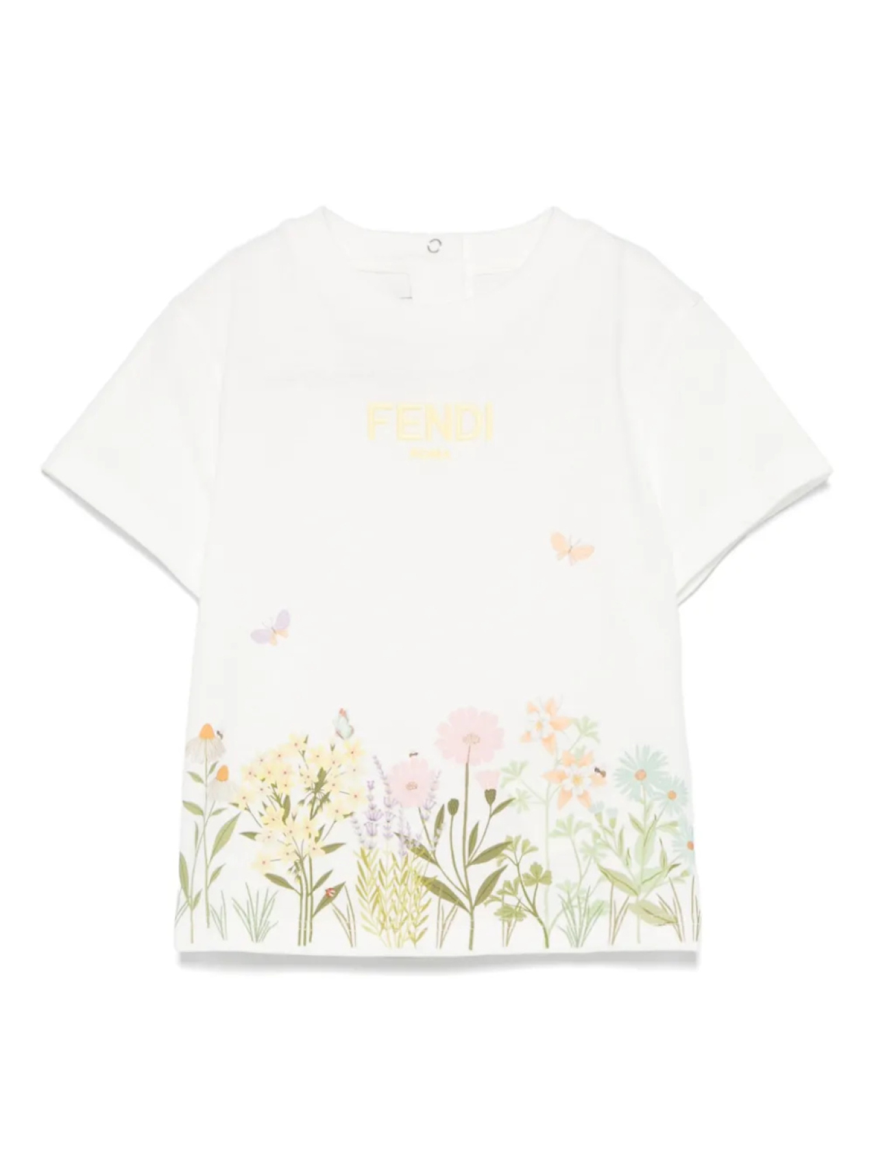 Футболка с вышитым логотипом Fendi Kids, белый
Футболка с вышитым логотипом Fendi Kids, белый