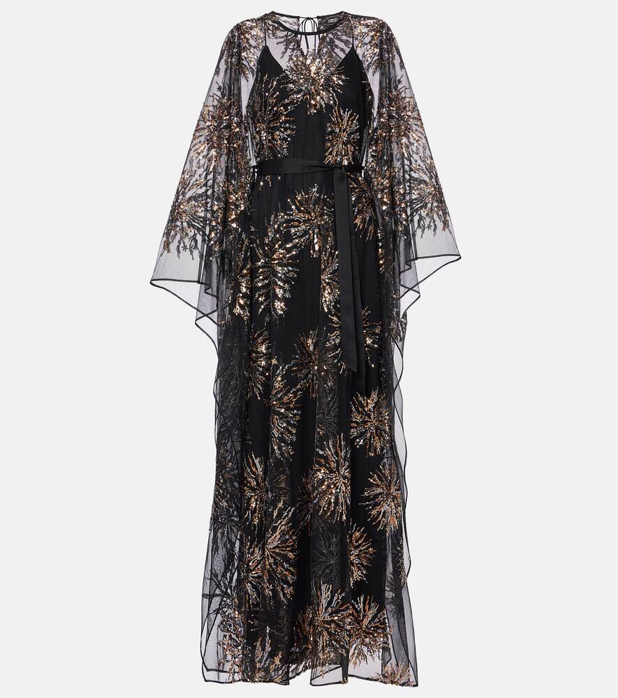 Кафтан Gran Soleil с декоративными элементами из тюля Taller Marmo, Black
Кафтан Gran Soleil с декоративными элементами из тюля Taller Marmo, Black