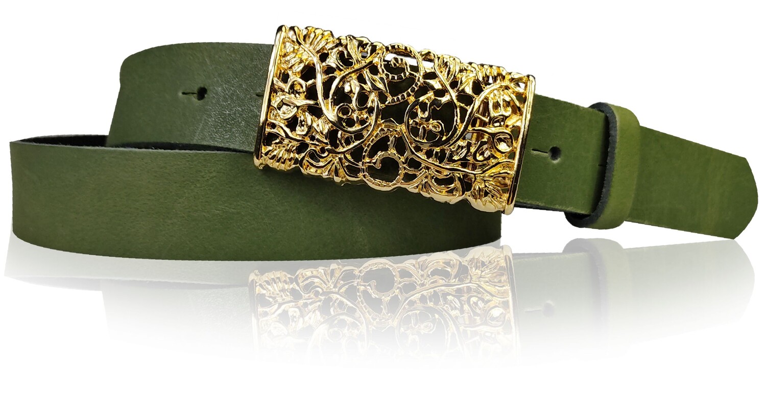 Кожаный ремень FRONHOFER, хаки
Кожаный ремень FRONHOFER, хаки