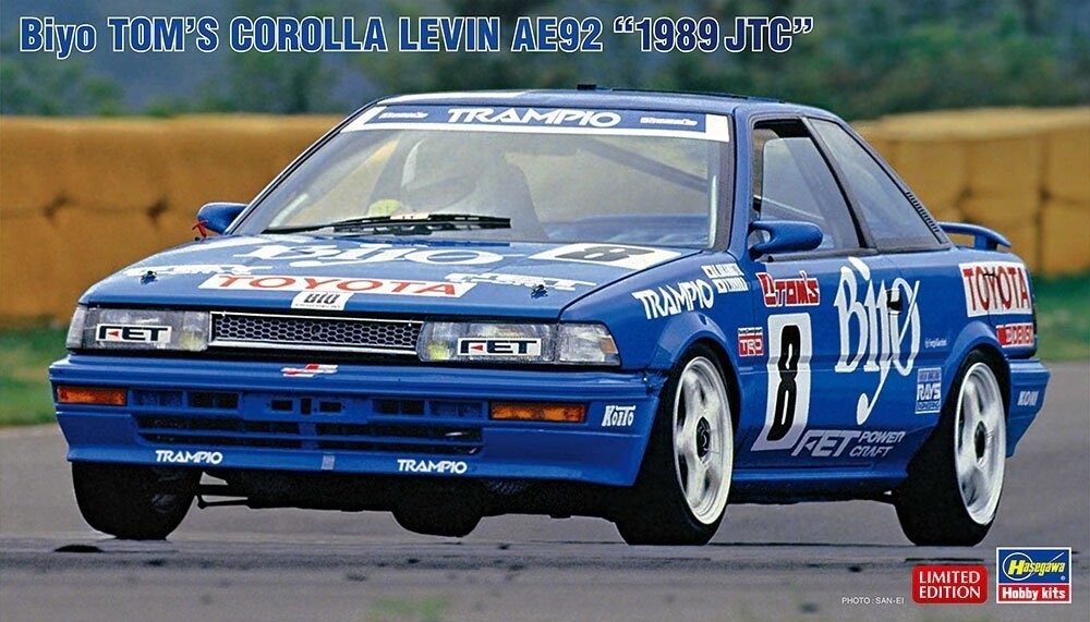 Hasegawa 20579 Biyo Tom's Corolla Levin AE92 1989 JTC 1/24 Inna marka
Hasegawa 20579 Biyo Tom's Corolla Levin AE92 1989 JTC 1/24 Inna marka