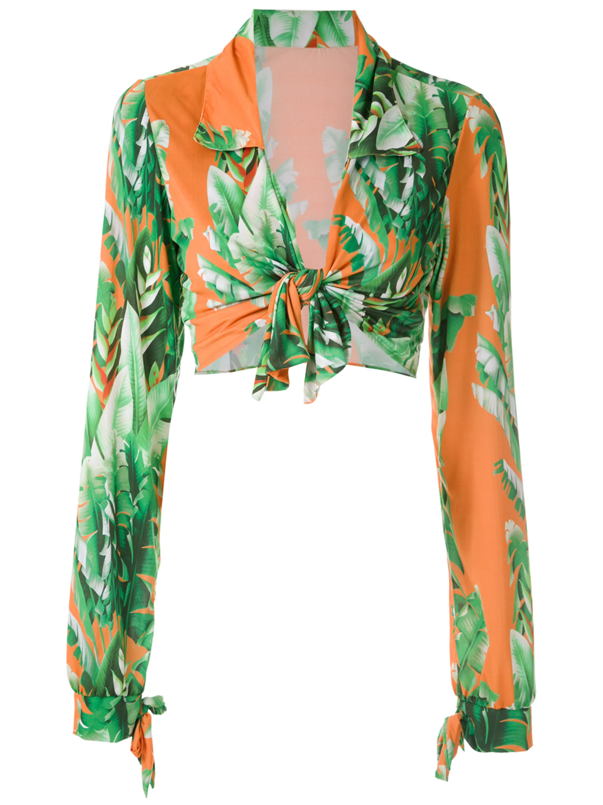 Укороченный топ с принтом Amir Slama, оранжевый
Укороченный топ с принтом Amir Slama, оранжевый