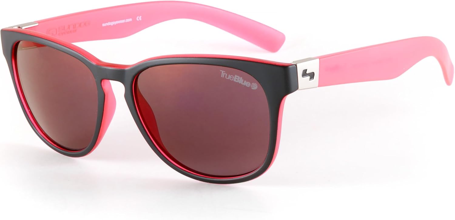 Солнцезащитные очки Sundog Eyewear Premium, женские. Модель FAIRWAY PC TrueBlue. Цвет: матово-черные, линзы кристально-розовые/серо-фиолетовые зеркальные. Защита от УФ-излучения. Для гольфа, рыбалки, пляжа
Солнцезащитные очки Sundog Eyewear Premium, женские. Модель FAIRWAY PC TrueBlue. Цвет: матово-черные, линзы кристально-розовые/серо-фиолетовые зеркальные. Защита от УФ-излучения. Для гольфа, рыбалки, пляжа