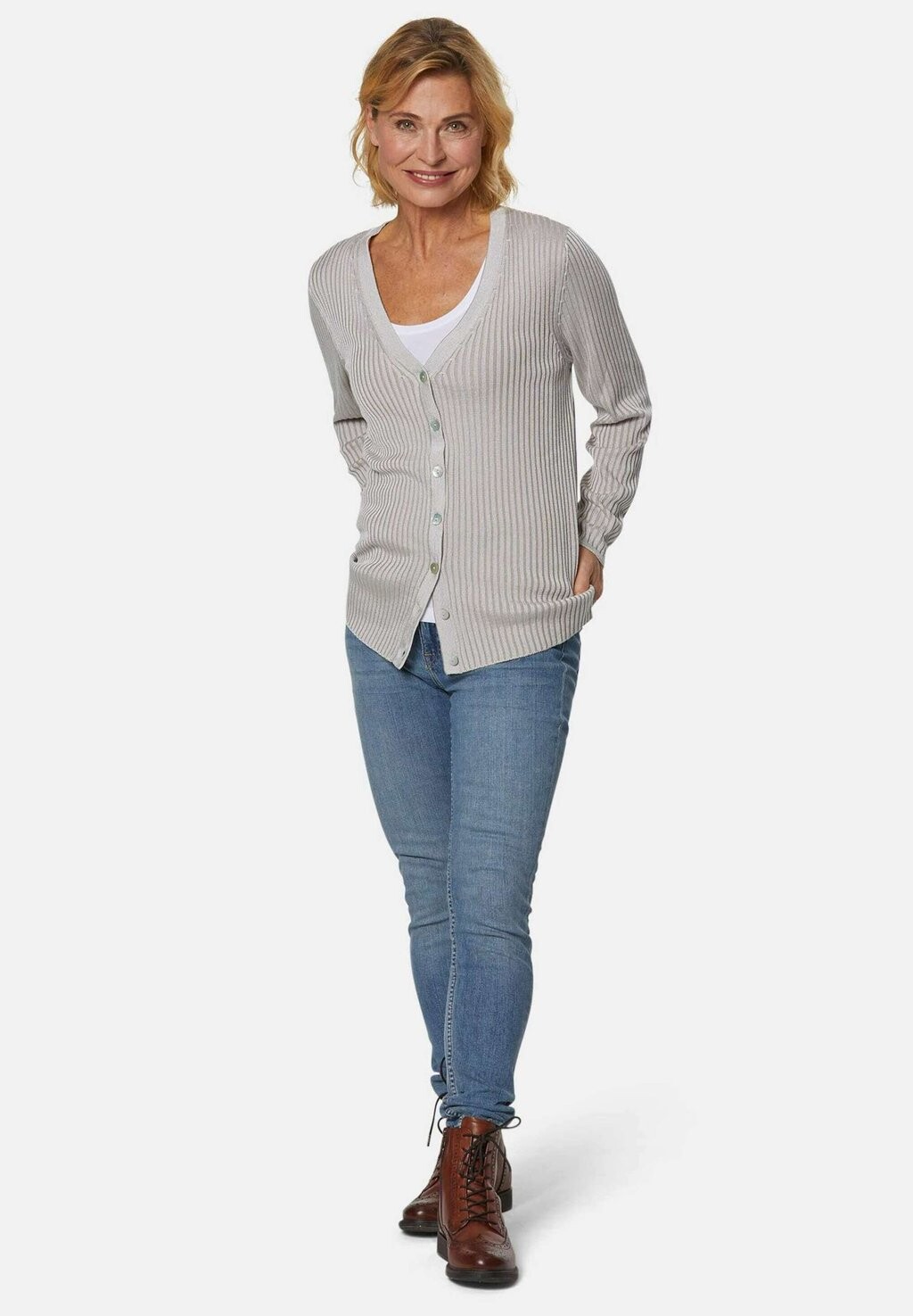 Кардиган GOLDNER, серо-коричневый
Кардиган GOLDNER, серо-коричневый