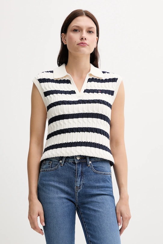 Хлопковая жилетка Tommy Hilfiger, бежевый
Хлопковая жилетка Tommy Hilfiger, бежевый