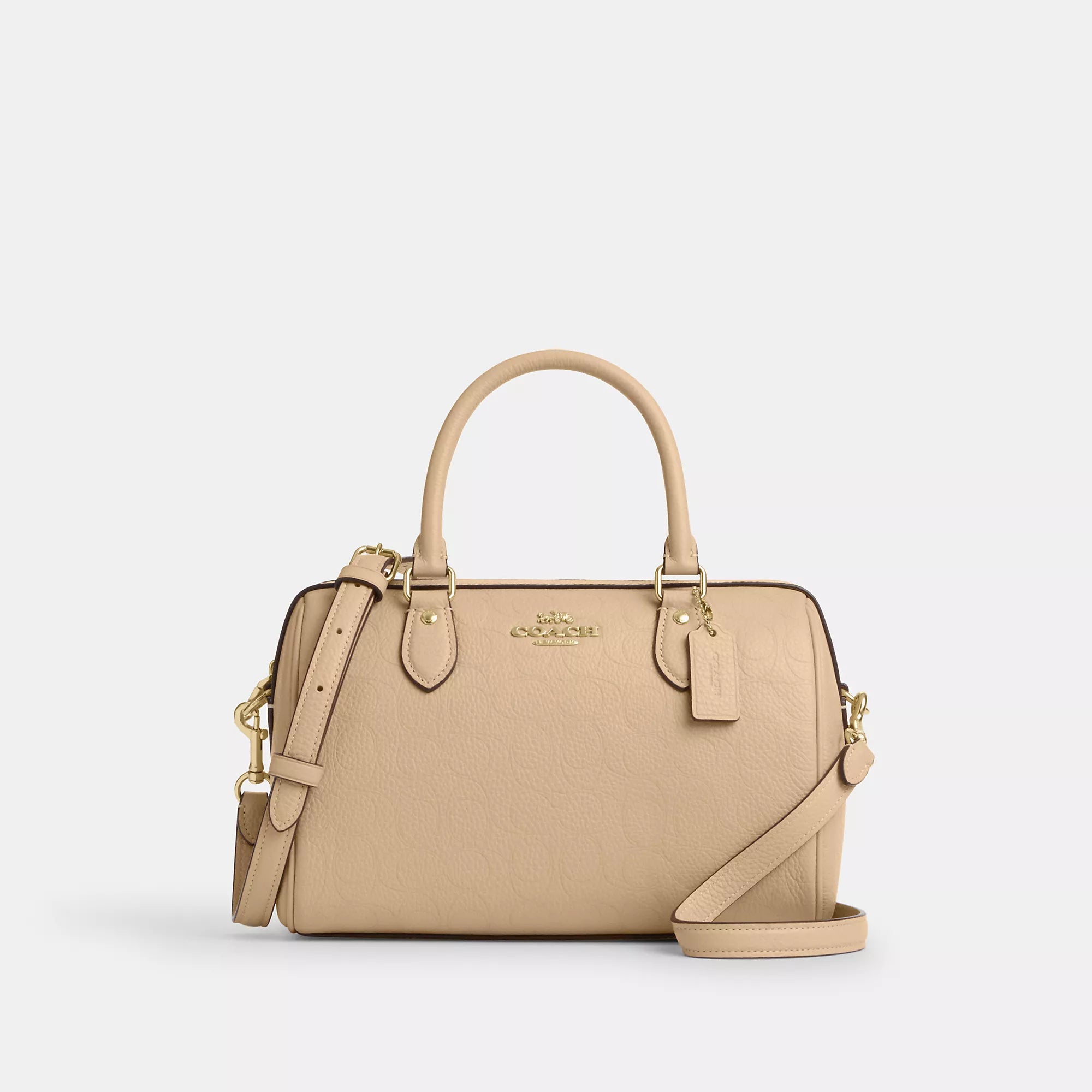 Сумка-сатчел Rowan от Coach Outlet из фирменной кожи, Oat
Сумка-сатчел Rowan от Coach Outlet из фирменной кожи, Oat