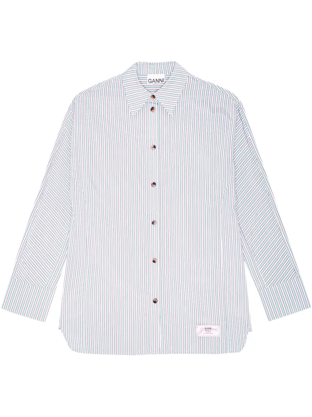 Рубашка в полоску GANNI, белый
Рубашка в полоску GANNI, белый