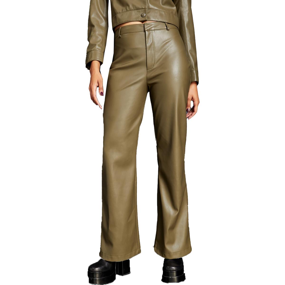 Женские расклешенные брюки из искусственной кожи с высокой талией Royalty By Maluma, оливковый
Женские расклешенные брюки из искусственной кожи с высокой талией Royalty By Maluma, оливковый