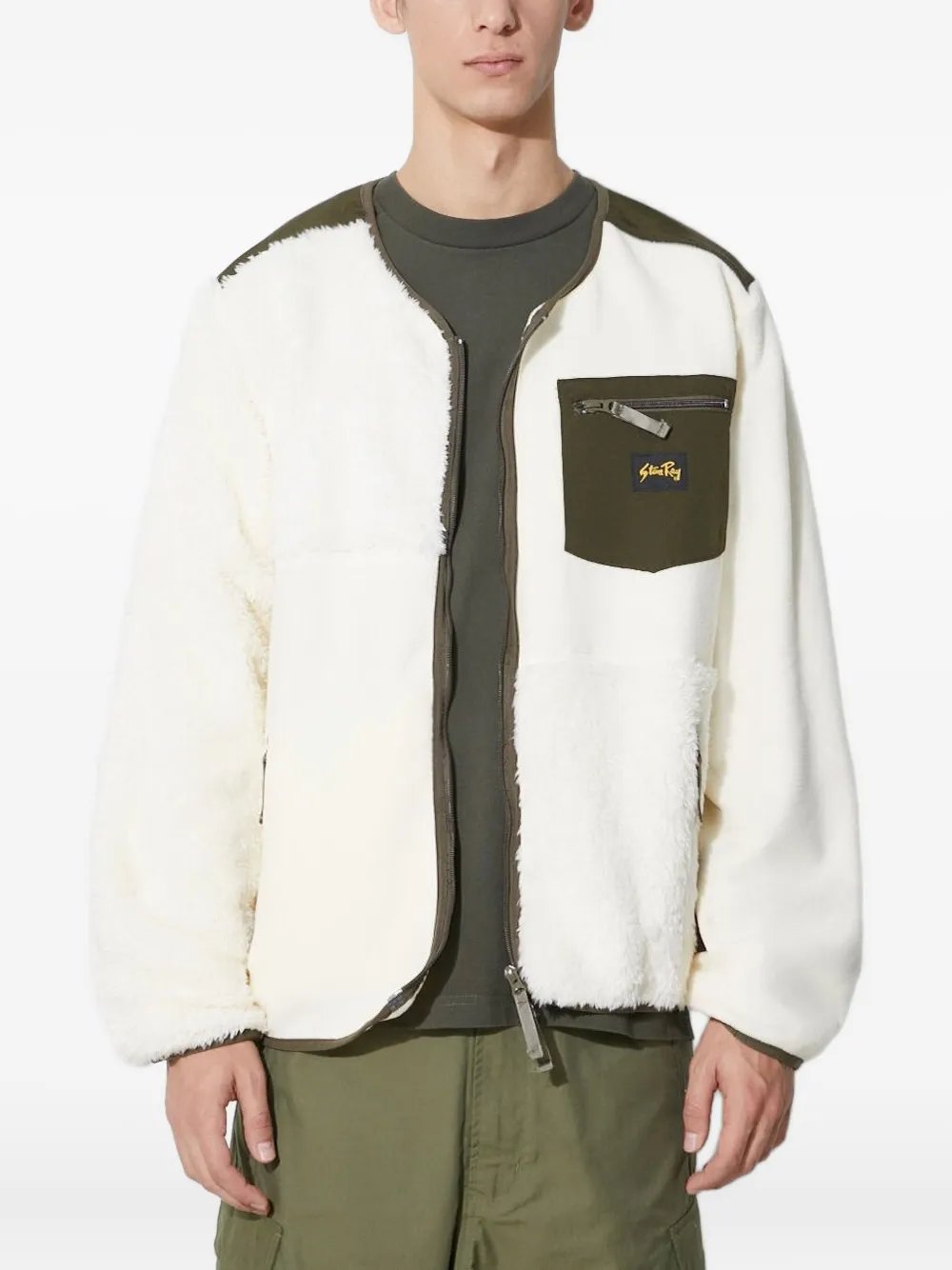 Свитер на молнии с флисовыми вставками stan ray, нейтральный
Свитер на молнии с флисовыми вставками stan ray, нейтральный