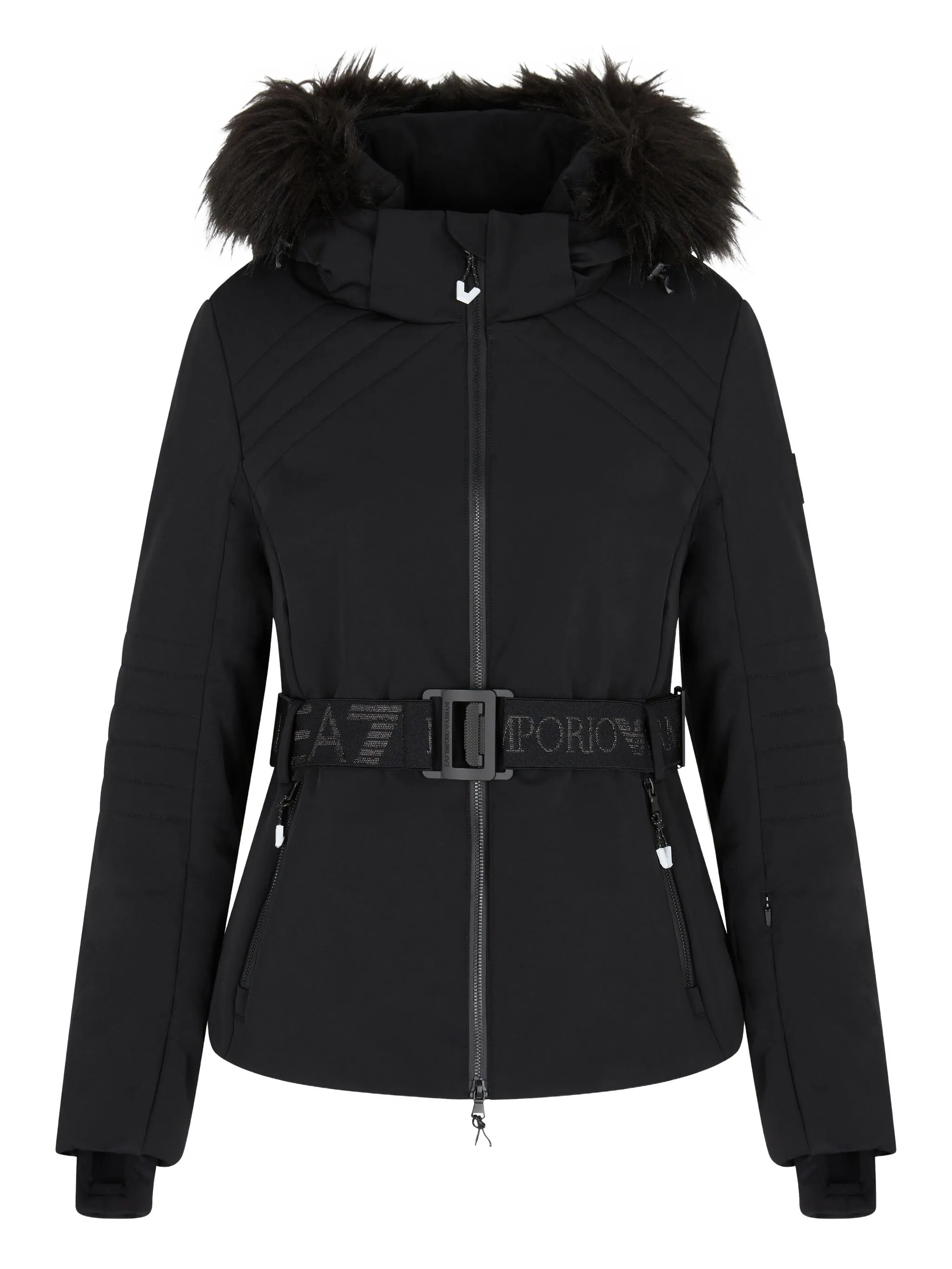 Стеганая куртка с поясом Ea7 Emporio Armani, черный
Стеганая куртка с поясом Ea7 Emporio Armani, черный