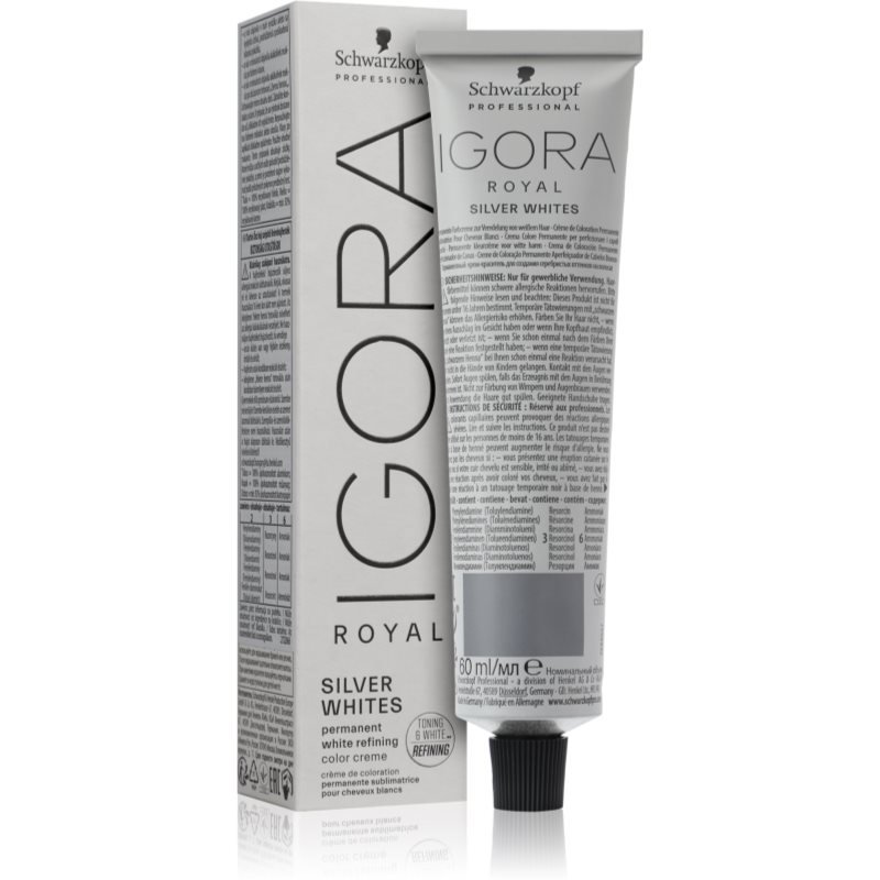 Schwarzkopf Professional IGORA Royal Absolutes SilverWhite тонирующая демиперманентная краска для серебристых и белых волос, оттенок Серо-сиреневый 60 мл Inna marka
Schwarzkopf Professional IGORA Royal Absolutes SilverWhite тонирующая демиперманентная краска для серебристых и белых волос, оттенок Серо-сиреневый 60 мл Inna marka