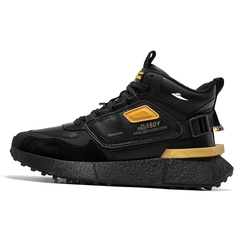 Kuding Водонепроницаемые и тёплые полувысокие повседневные туфли мужские - чёрный золотой газ, цвет Black Gold Gauze
Kuding Водонепроницаемые и тёплые полувысокие повседневные туфли мужские - чёрный золотой газ, цвет Black Gold Gauze