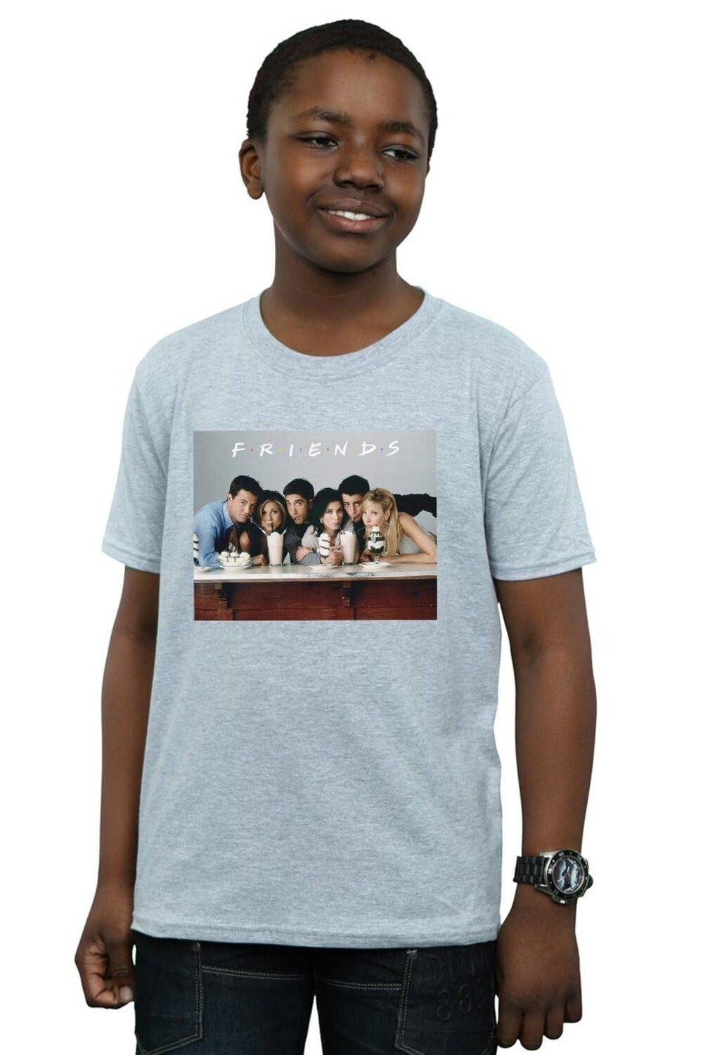 Футболка с групповым фото «Молочные коктейли» Friends, серый
Футболка с групповым фото «Молочные коктейли» Friends, серый