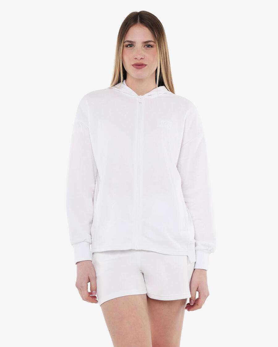 JAKED Белая женская толстовка из синтетического материала для фитнеса
JAKED Белая женская толстовка из синтетического материала для фитнеса