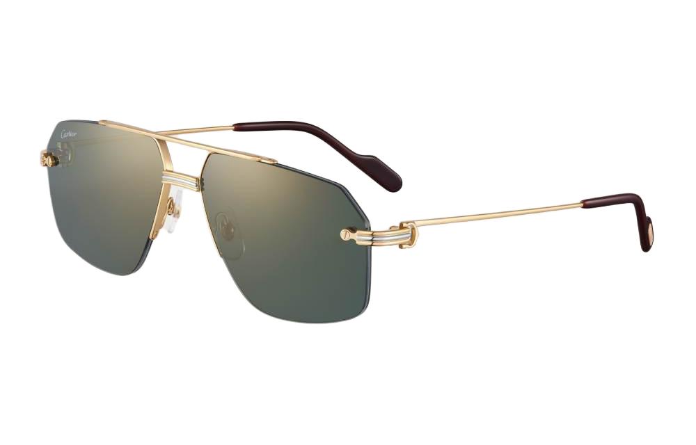 Cartier Золотые металлические авиаторы, Gold
Cartier Золотые металлические авиаторы, Gold