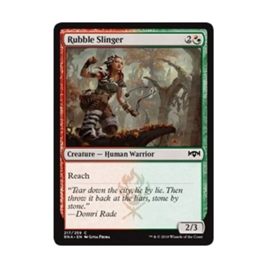 CCG Пращник обломков (клавиша C), MTG - Ravnica Allegiance
CCG Пращник обломков (клавиша C), MTG - Ravnica Allegiance