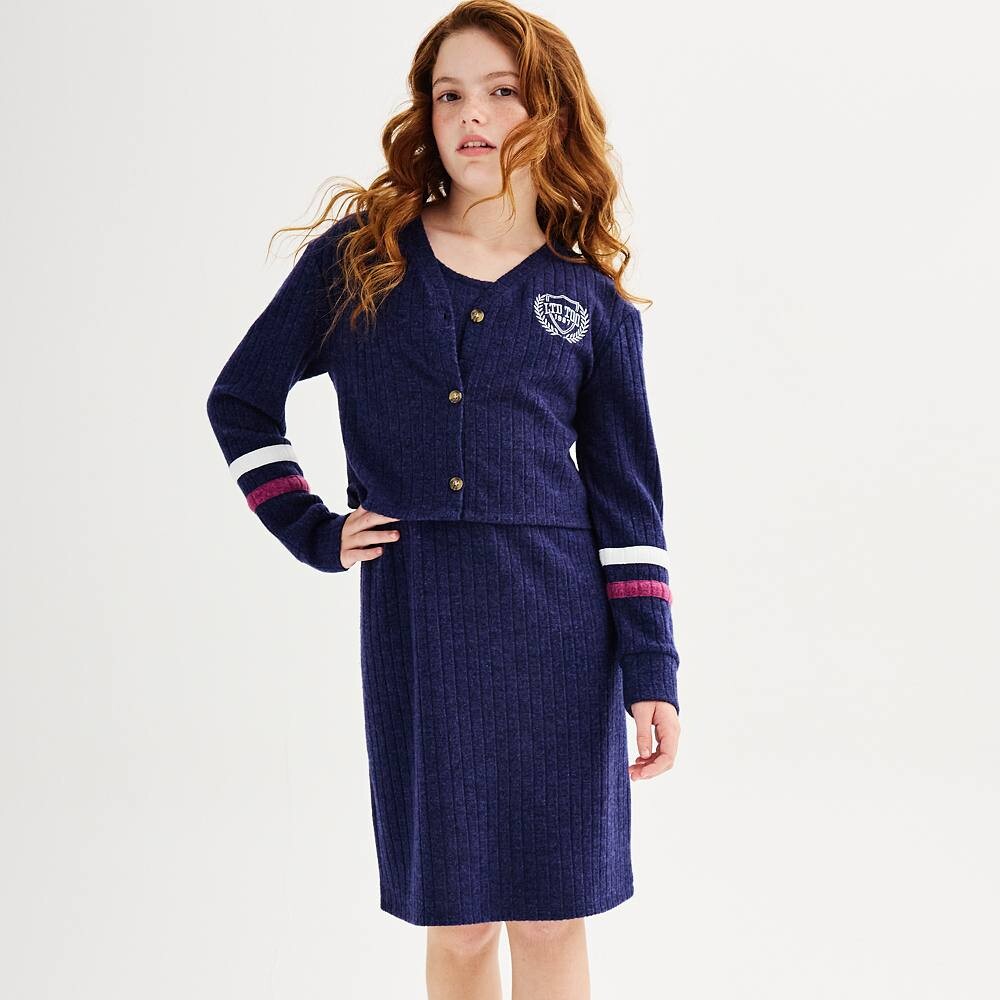 Платье-двойное платье Too Cardigan для девочек 7–16 лет Limited Limited Too, темно-синий
Платье-двойное платье Too Cardigan для девочек 7–16 лет Limited Limited Too, темно-синий