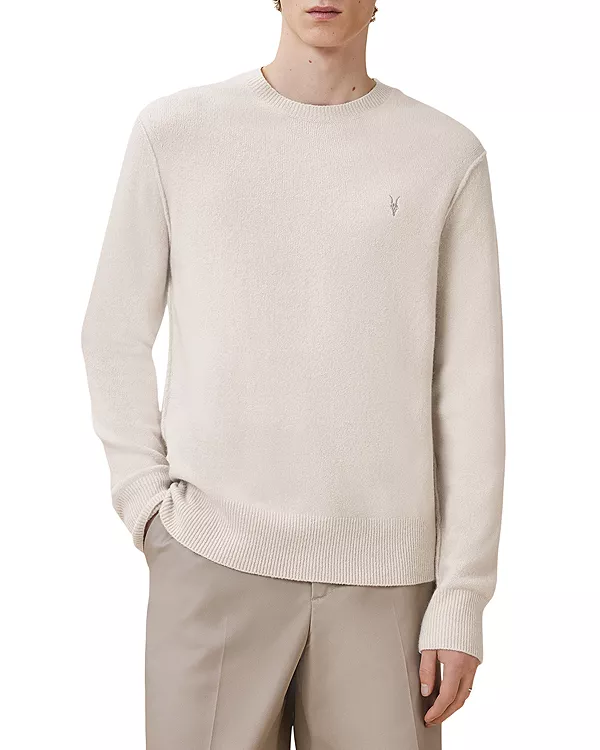 Свитер стандартного кроя с круглым вырезом Statten Allsaints, белый
Свитер стандартного кроя с круглым вырезом Statten Allsaints, белый