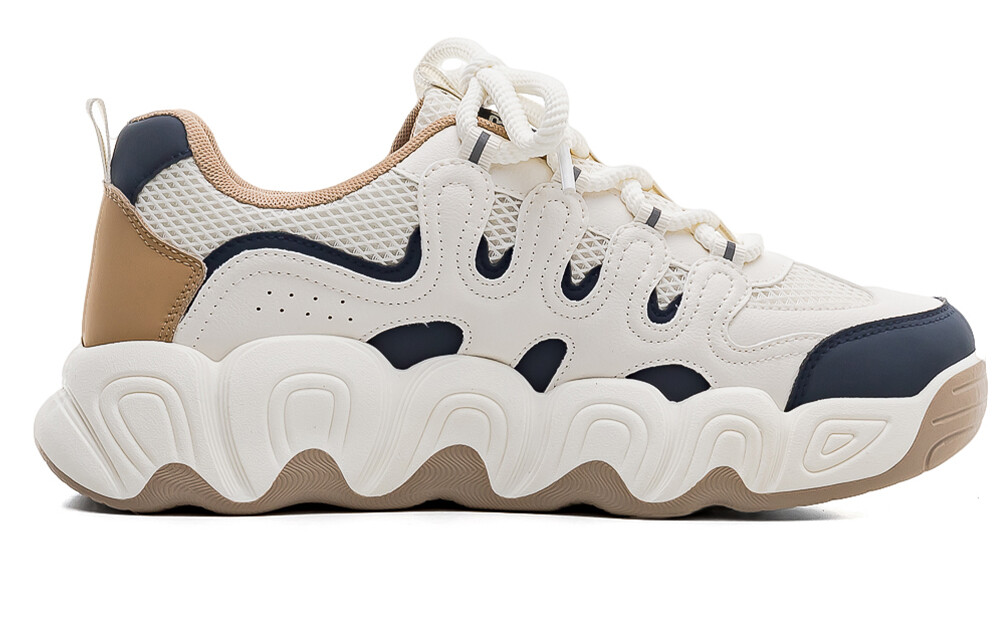 Кроссовки мужские толстые низкие бежевый/синий Renben
Кроссовки мужские толстые низкие бежевый/синий Renben