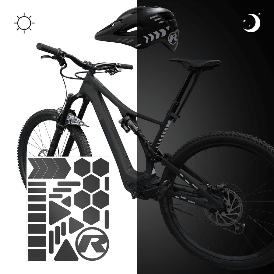 RIESEL DESIGN светоотражающие наклейки, велосипедный шлем, светоотражающая пленка для горного велосипеда для безопасности
RIESEL DESIGN светоотражающие наклейки, велосипедный шлем, светоотражающая пленка для горного велосипеда для безопасности