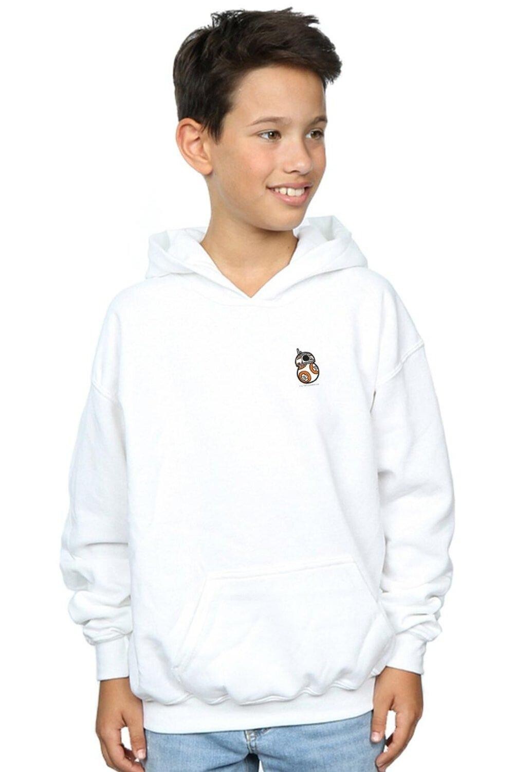 Худи The Force Awakens BB-8 с принтом на груди Star Wars, белый 
Худи The Force Awakens BB-8 с принтом на груди Star Wars, белый