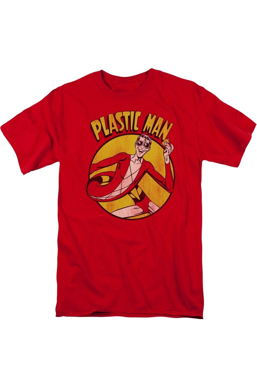 Футболка с коротким рукавом для взрослых с изображением DC Comics Plastic Man Gildan, красный
Футболка с коротким рукавом для взрослых с изображением DC Comics Plastic Man Gildan, красный