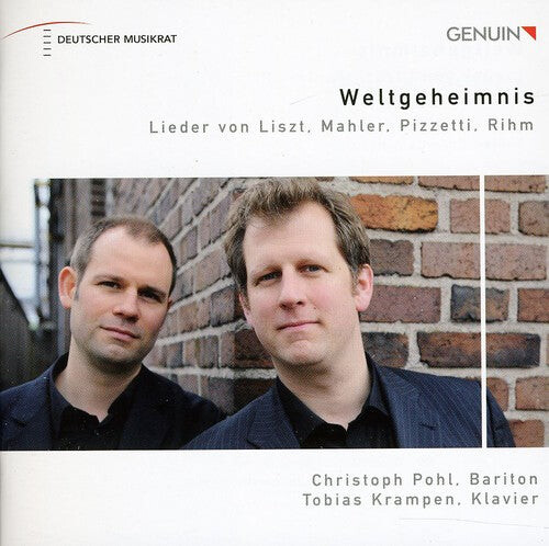 CD диск Pizzetti / Rihm / Liszt / Pohl / Krampen: Weltgeheimnis
CD диск Pizzetti / Rihm / Liszt / Pohl / Krampen: Weltgeheimnis