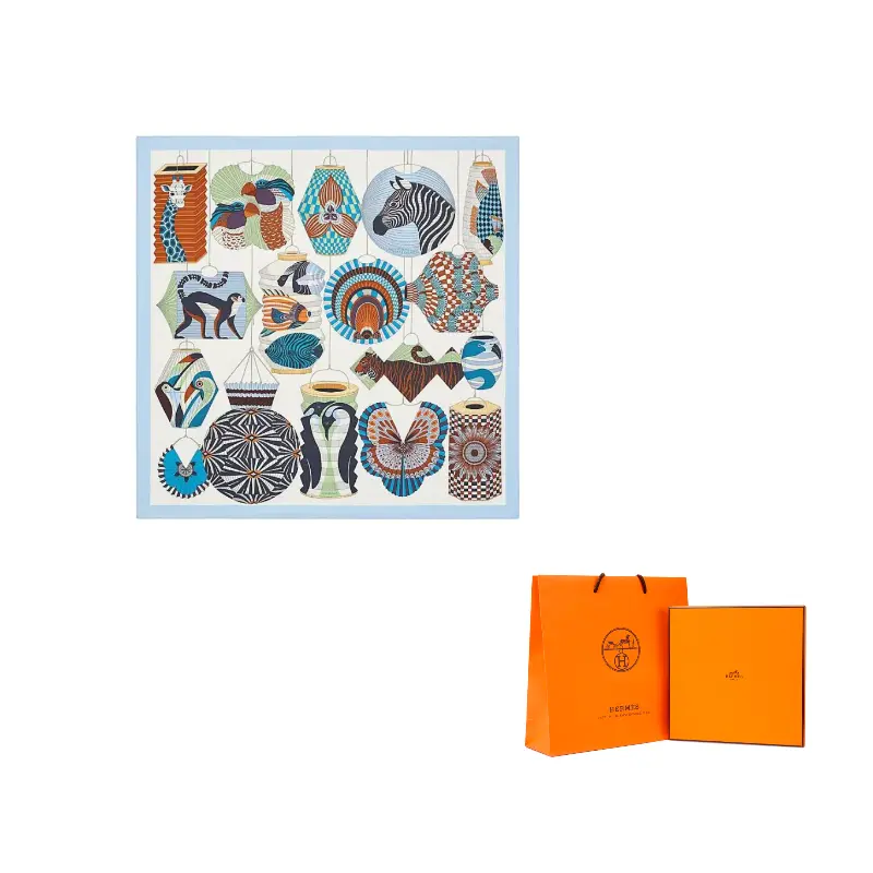 HERMES Шёлковый шарф женский белый, White
HERMES Шёлковый шарф женский белый, White