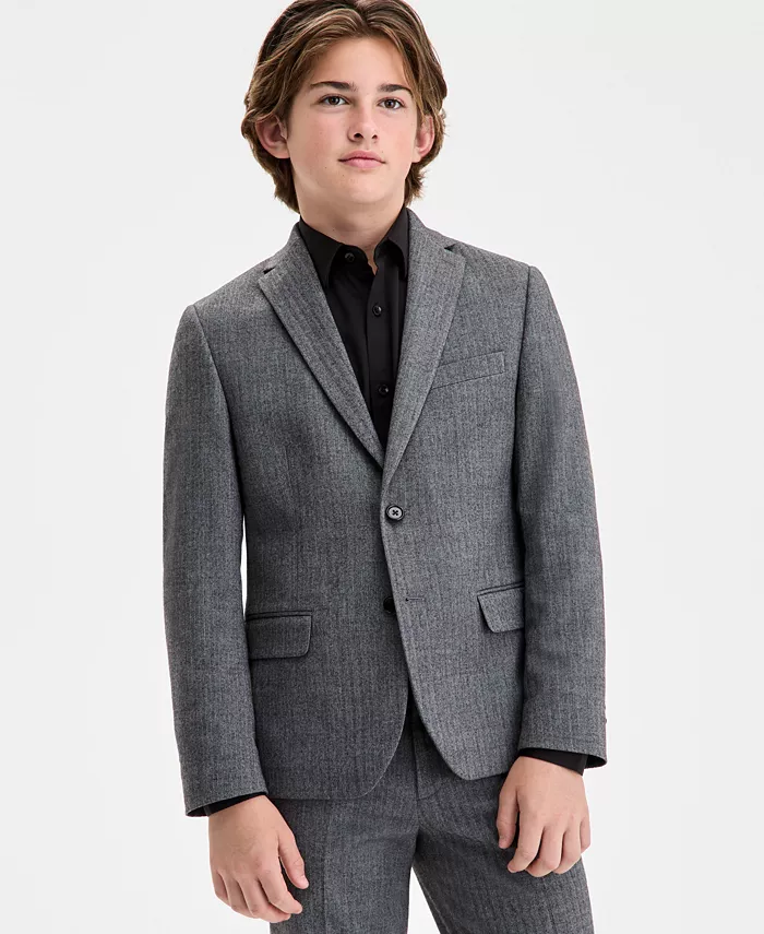 Мальчиковый серо-черный фланелевый классический пиджак Herringbone Sport Coat B By Brooks Brothers
Мальчиковый серо-черный фланелевый классический пиджак Herringbone Sport Coat B By Brooks Brothers