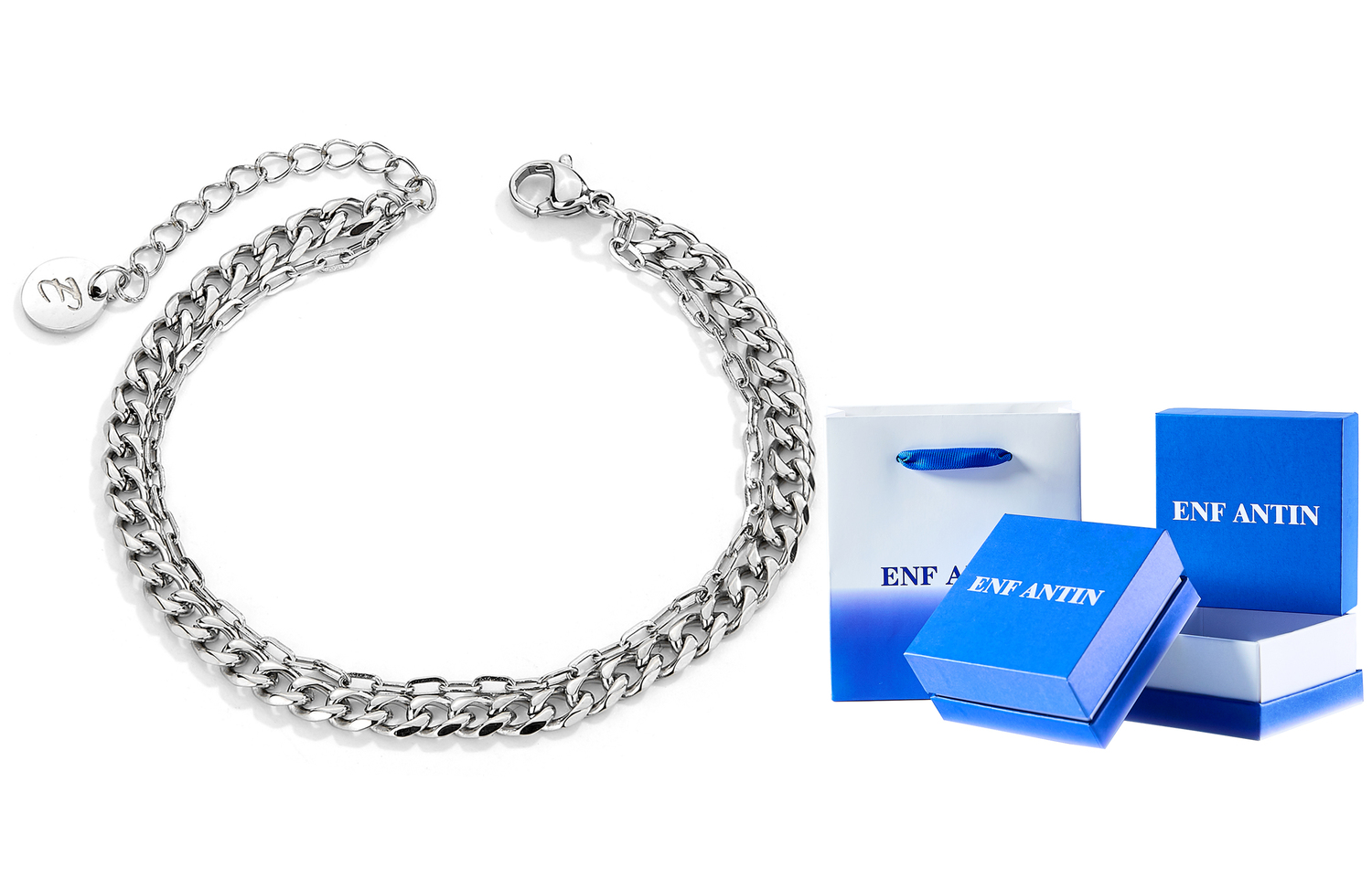 Браслет унисекс ENFANTIN, серебро
Браслет унисекс ENFANTIN, серебро