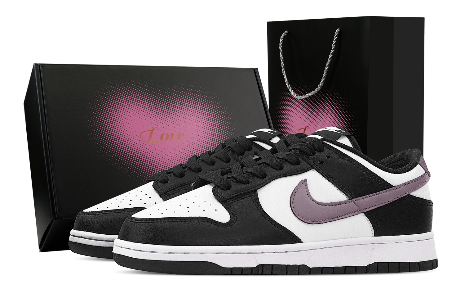 Nike Данки с начинкой из таро и тапиоки, устойчивые к истиранию скейтборд-кроссовки унисекс низкие черно-бело-фиолетовые, цвет Black White Purple
Nike Данки с начинкой из таро и тапиоки, устойчивые к истиранию скейтборд-кроссовки унисекс низкие черно-бело-фиолетовые, цвет Black White Purple