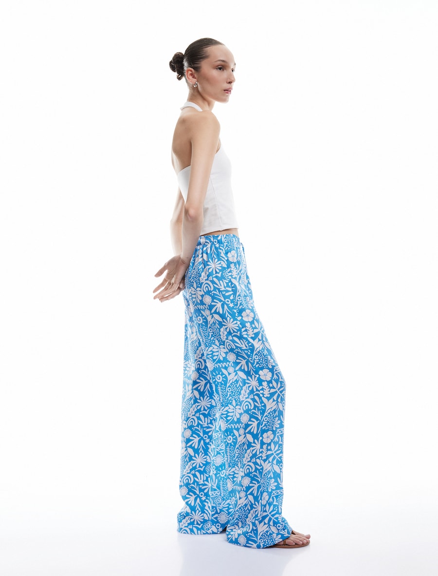 Брюки свободного кроя Koton, синий
Брюки свободного кроя Koton, синий