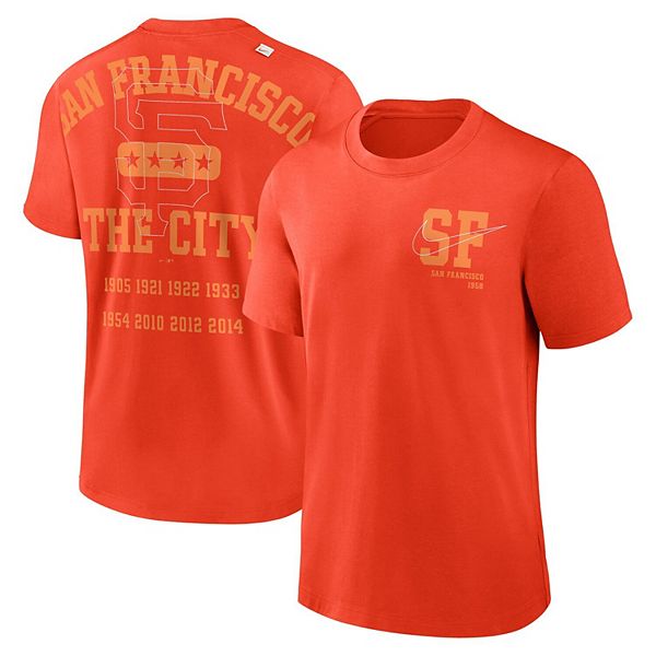 Мужская футболка orange san francisco giants statement game over Nike
Мужская футболка orange san francisco giants statement game over Nike
