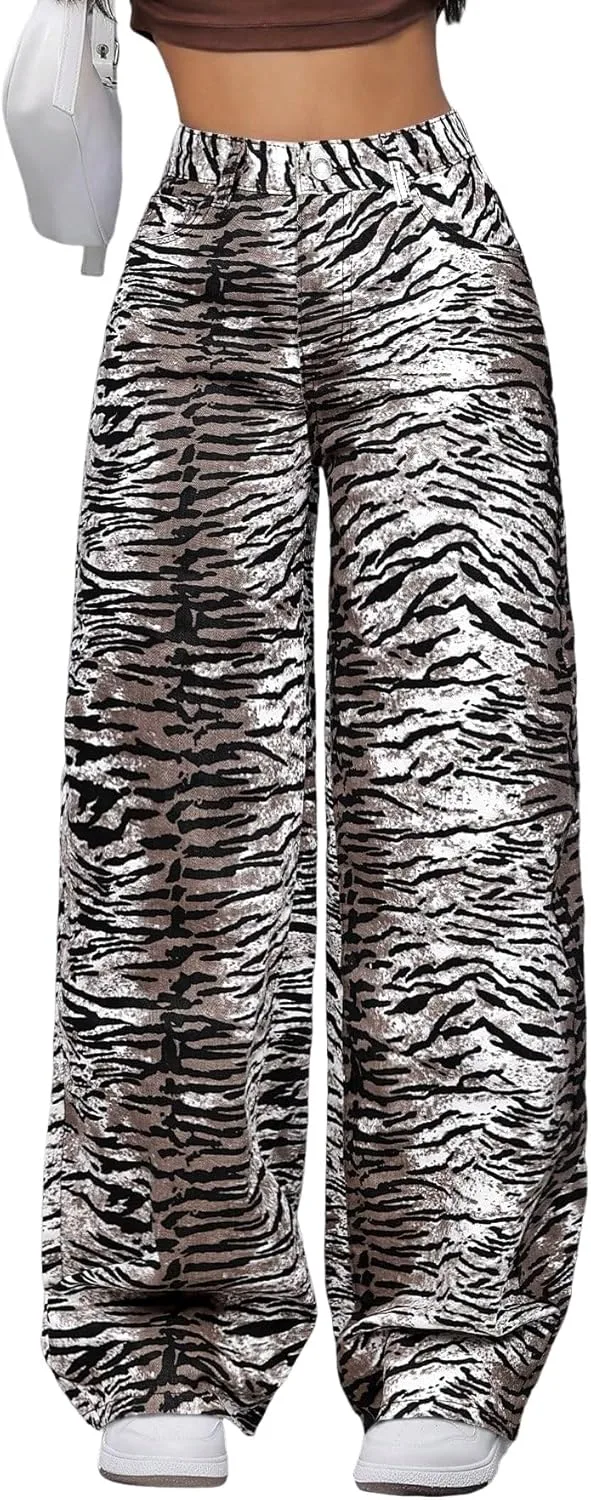 EARKOHA женские джинсы с узором на карманах, широкие и свободные
EARKOHA женские джинсы с узором на карманах, широкие и свободные