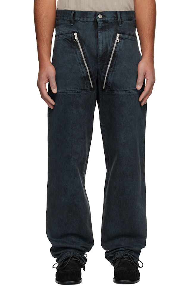 Dries Van Noten Выцветшие джинсы темно-синего цвета
Dries Van Noten Выцветшие джинсы темно-синего цвета