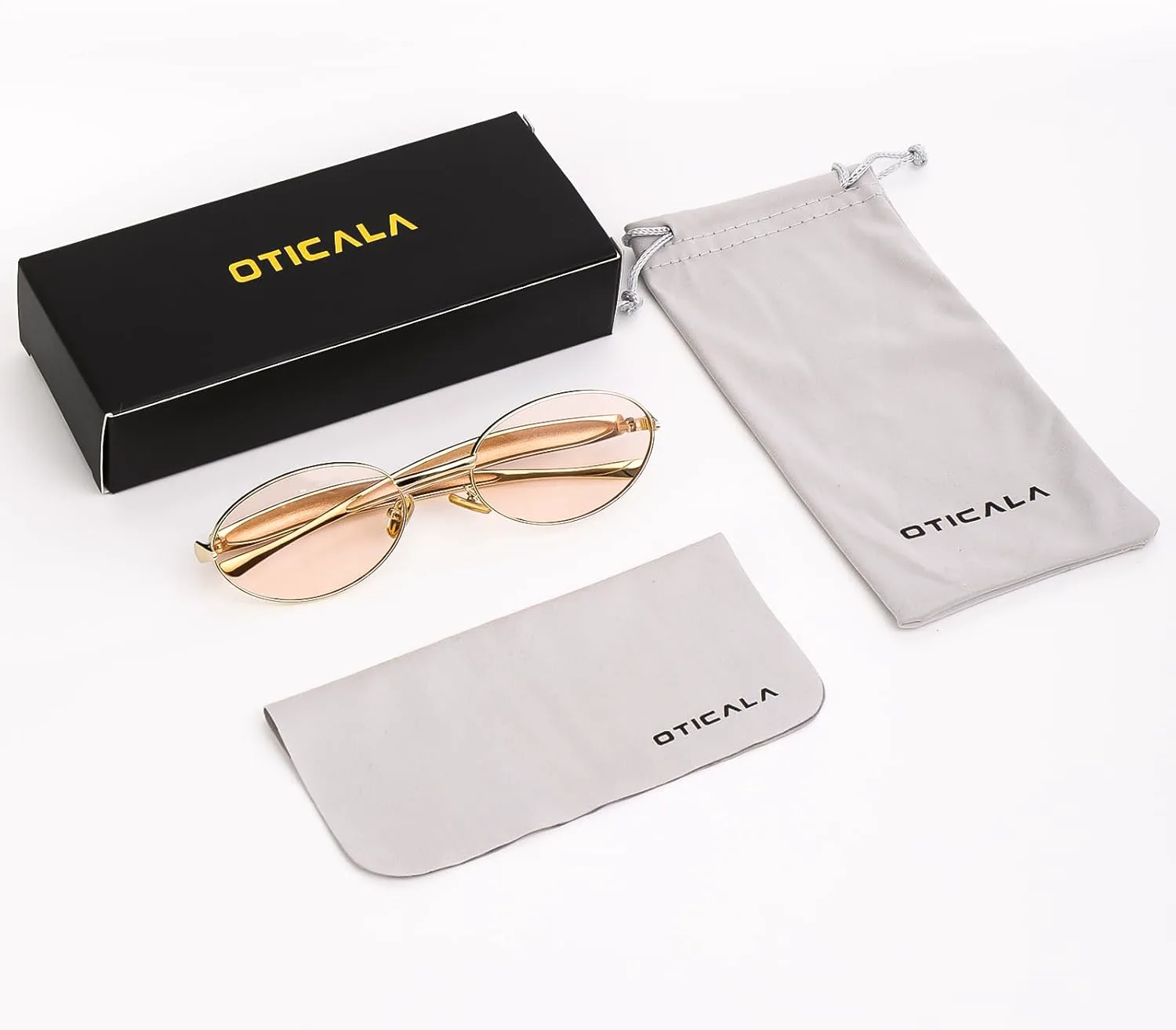 Ретро овальные солнцезащитные очки для женщин и мужчин с маленьким лицом, винтажная металлическая оправа, защита UV400, модные очки OTICALA, Gold/Champagne
Ретро овальные солнцезащитные очки для женщин и мужчин с маленьким лицом, винтажная металлическая оправа, защита UV400, модные очки OTICALA, Gold/Champagne