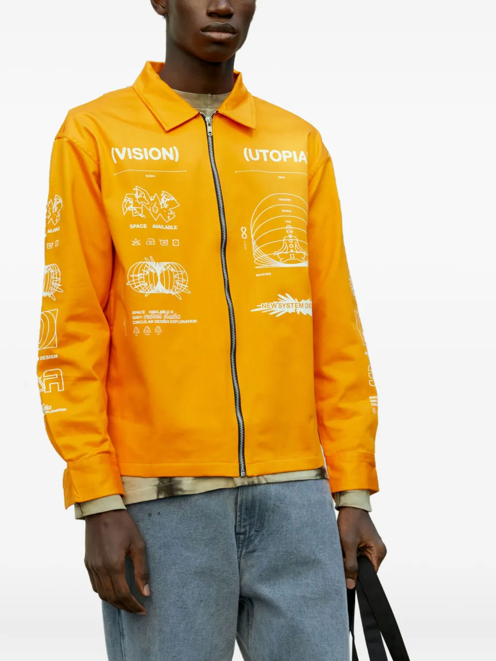 Куртка Utopia на молнии с графичным принтом Space Available, оранжевый
Куртка Utopia на молнии с графичным принтом Space Available, оранжевый