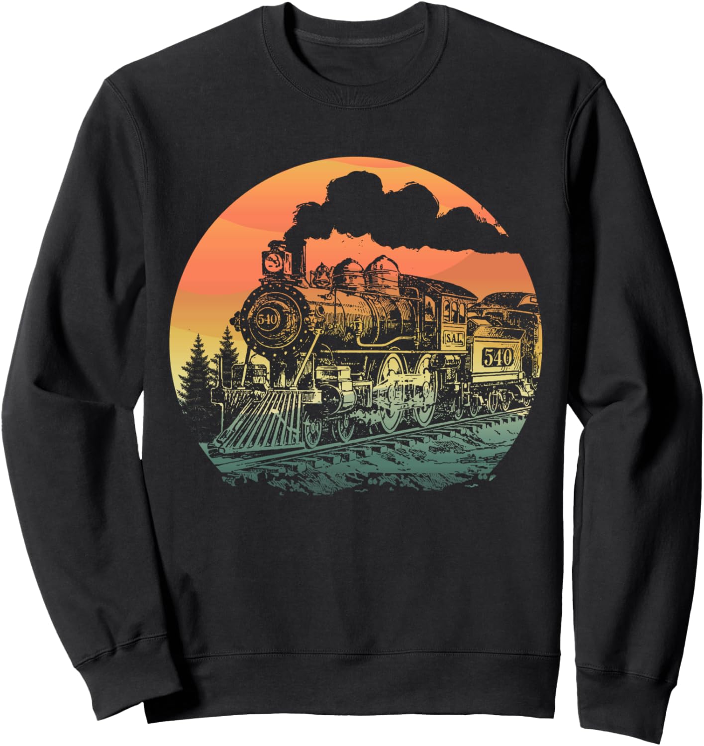 Толстовка в стиле ретро с изображением паровоза Train Retro Style Steam Train Design, черный
Толстовка в стиле ретро с изображением паровоза Train Retro Style Steam Train Design, черный