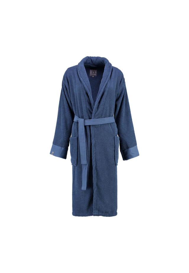 Халат connect органический уни Essenza, синий 
Халат connect органический уни Essenza, синий
